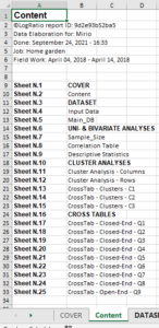 The numerical (Excel) report file - LogRatio.com
